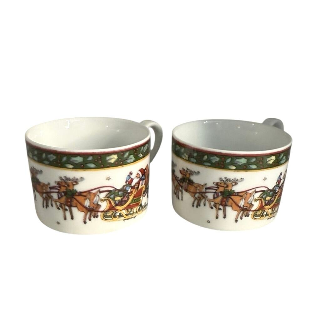 International China Company Christmas story SUSAN WINGET 2 China cups - Picture 10 of 10